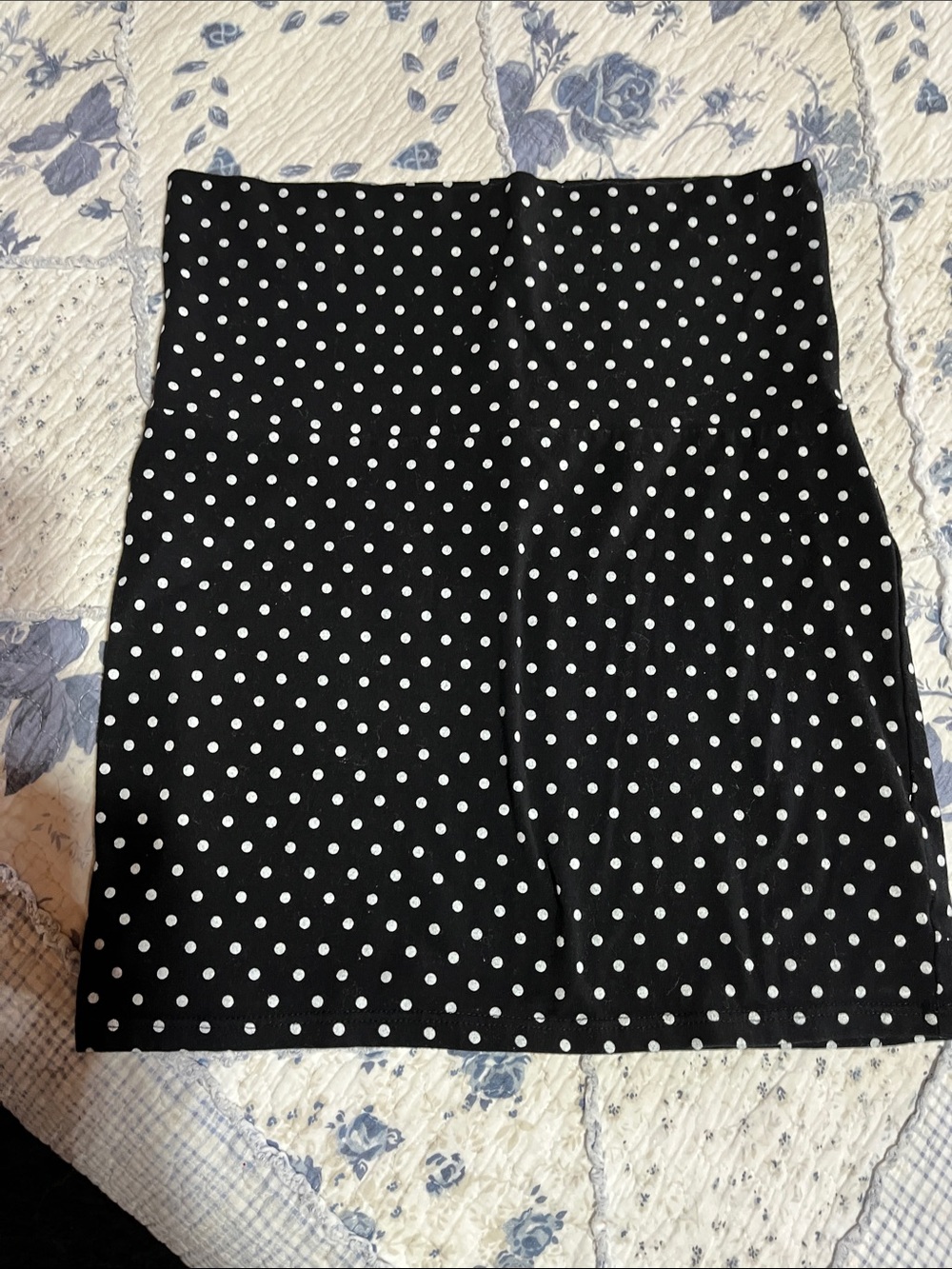 Black Polka Dot Mini Skirt - Chic High-Waist Style